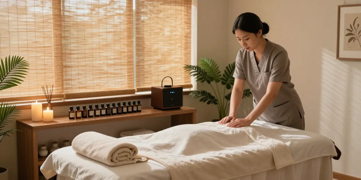 남양주출장마사지 therapy room with relaxing ambiance and essential oils.